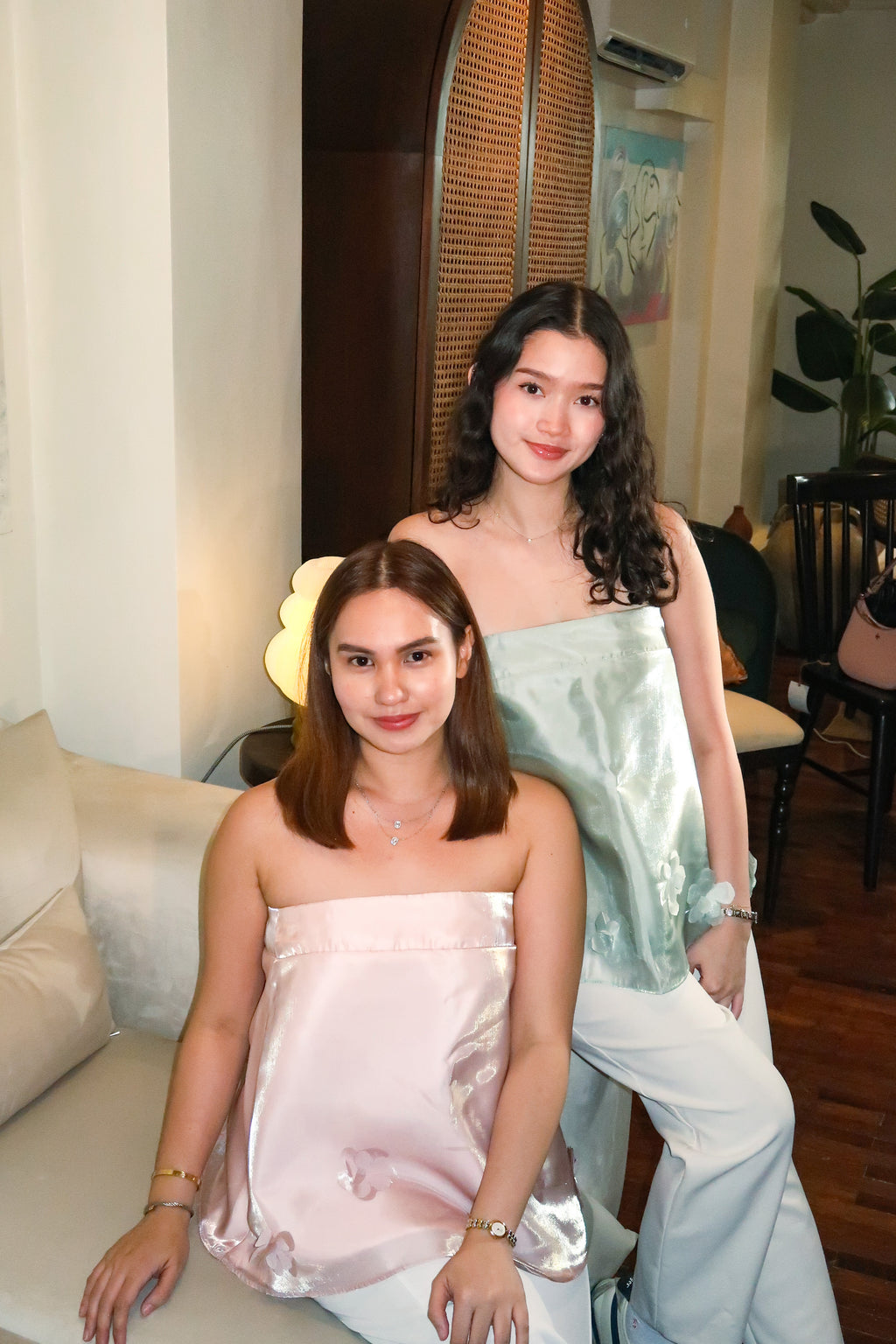 Petal Tube Top in Sage