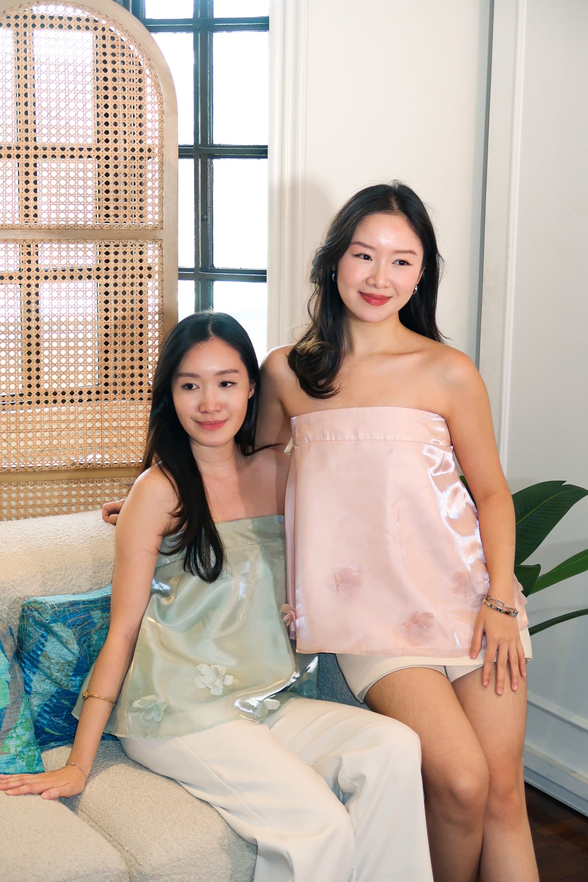 Petal Tube Top in Rose